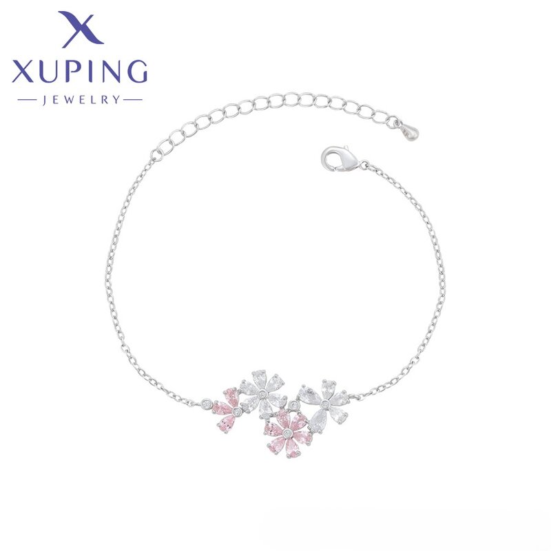 Women Bracelet Manufacturer - XUPING X000977478 Platinum Plated Elegant Simple Charm