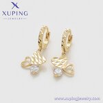 Earring Manufacturer - XUPING X000759397 14K Gold Plated Heart Environmental Copper