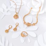Jewelry Set Manufacturer - XUPING A00566983 18K Gold Plated South Indian Flower 4Pcs