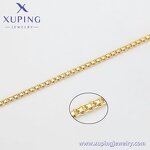 Women Anklet Manufacturer - XUPING X000979200 14K Gold Plated Simple Foot Link Chain