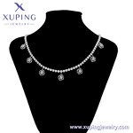 Women Necklace Manufacturer - XUPING 14N244306 Platinum Plated Flower Light Luxury