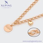 Women Necklace Manufacturer - XUPING A00733995 18K Gold Plated Heart Minimalist