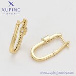 Huggie Earring Manufacturer - XUPING X000941566 14K Gold Plated CZ Small Hoop