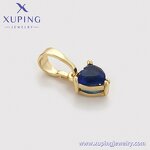 Pendant Manufacturer - XUPING X000741827 14K Gold Plated Ocean Blue Minimalist