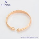 Women Bangle Manufacturer - XUPING X000832499 18K Gold Plated Simple Lady Copper