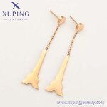 Pendant Earring Manufacturer - XUPING 98318 Rose Gold Plated Copper Long Bulk