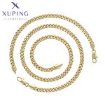 Men Jewelry Set Manufacturer - XUPING X000938705 14K Gold Plated Cuban Chain Copper