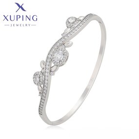 Women Bangle Manufacturer - XUPING X000905849 Platinum Plated Silver Color Fashion