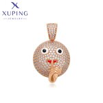 Pendant Manufacturer - XUPING X000835713 18K Gold Plated Expression Sign Iced Out