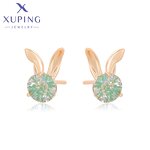Girl Earring Manufacturer - XUPING Small MOQ Cute Animal Bear Rabbit Fish Deer Stud