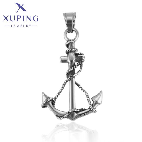 Pendant Manufacturer - XUPING 33448 Cross Black Gun Color Luxury Handsome Neutral
