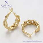Huggie Earring Manufacturer - XUPING X000464058 14K Gold Plated Charming Copper Women