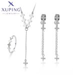 Women Jewelry Set Manufacturer - XUPING 64696 Platinum Plated Cross Simple Elegant