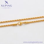 Women Necklace Manufacturer - XUPING 14N243620 24K Gold Plated Link Chain Simple