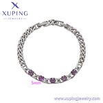 Unisex Bracelet Manufacturer - XUPING X000827381 Platinum Plated Environmental Copper Minimalist