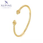 Women Bangle Manufacturer - XUPING X000824186 24K Gold Plated Delicate No Stone Cuff