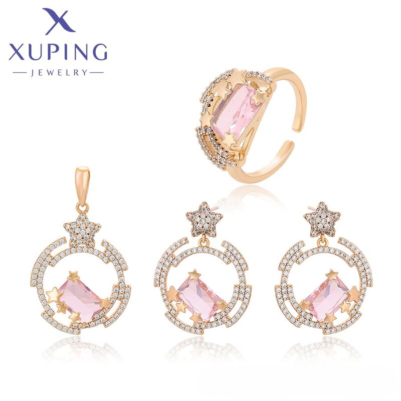 Wedding Jewelry Set Manufacturer - XUPING X000709041 18K Gold Plated Star Elegant