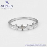 Women Jewelry Set Manufacturer - XUPING 64696 Platinum Plated Cross Simple Elegant