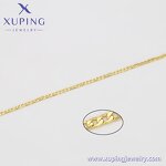 Women Anklet Manufacturer - XUPING X000859098 14K Gold Plated Simple Foot Link Chain