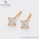 Stud Earring Manufacturer - XUPING X000757119 18K Gold Plated Copper Fashion Ladies