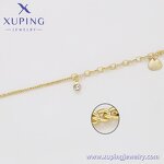 Women Anklet Manufacturer - XUPING X000966571 14K Gold Plated Cute Pendant Foot Chain