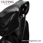 Stud Earring Manufacturer - XUPING 98589 Stainless Steel Rose Gold Plated Cute Girl