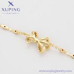 Women Bracelet Manufacturer - XUPING X000925809 14K Gold Plated Ribbon Crystal Vintage