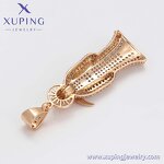 Men Pendant Manufacturer - XUPING A00918034 18K Gold Plated Rhinestone Skull Halloween