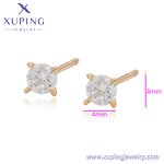 Stud Earring Manufacturer - XUPING X000757119 18K Gold Plated Copper Fashion Ladies