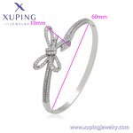 Women Bangle Manufacturer - XUPING X000794047 Platinum Plated Simple Cute Bow Fashion