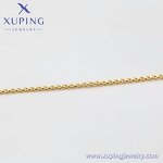 Women Anklet Manufacturer - XUPING X000979200 14K Gold Plated Simple Foot Link Chain