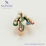 Women Brooch Manufacturer - XUPING A00898439 Cactus Flower Bear Creative Stone Cute