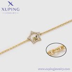 Women Bracelet Manufacturer - XUPING X000705223 14K Gold Plated Pentagram Personalized