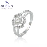 Women Ring Manufacturer - XUPING 13126 Platinum Plated Heart Engagement Charming