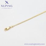Women Anklet Manufacturer - XUPING X000978467 14K Gold Plated Simple Foot Link Chain