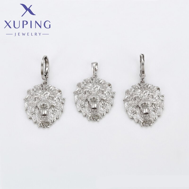 Unisex Jewelry Set Manufacturer - XUPING 65194 Platinum Plated Bully Lion Minimalist