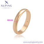 Couple Ring Manufacturer - XUPING X000775331 18K Gold Plated Simple Wedding Set