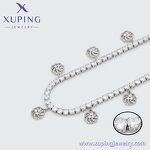 Women Necklace Manufacturer - XUPING 14N244306 Platinum Plated Flower Light Luxury