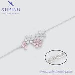 Women Bracelet Manufacturer - XUPING X000977478 Platinum Plated Elegant Simple Charm