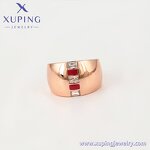 Women Jewelry Set Manufacturer - XUPING 65090 Rose Gold Plated Ring Earrings Copper