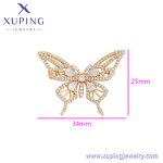 Women Brooch Manufacturer - XUPING A00912296 Gold Plated Feather Star Animal Flower