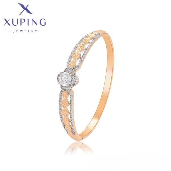 Women Bangle Manufacturer - XUPING A00359678 Multicolor Flower Crystal Delicate