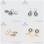 Dangle Earring Manufacturer - XUPING Stainless Steel Black Huggie Drop Fashion