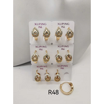 Huggie Earring Manufacturer - XUPING 2025 Korean Flower Star Gold Plated Small Hoop