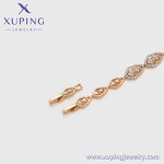 Women Bracelet Manufacturer - XUPING X000755120 18K Gold Plated Flower CZ Elegant