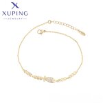 Women Bracelet Manufacturer - XUPING X000979925 14K Gold Plated Environmental Copper