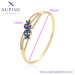 Women Bracelet Manufacturer - XUPING X000998538 14K Gold Plated Flower Copper Exquisite