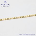 Women Anklet Manufacturer - XUPING X000991636 14K Gold Plated Simple Cuban Foot Chain