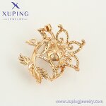 Women Brooch Manufacturer - XUPING A00902716 18K Gold Plated CZ Pearl Elegant