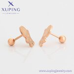 Stud Earring Manufacturer - XUPING 99963 Rose Gold Plated Stainless Steel Cute Bulk